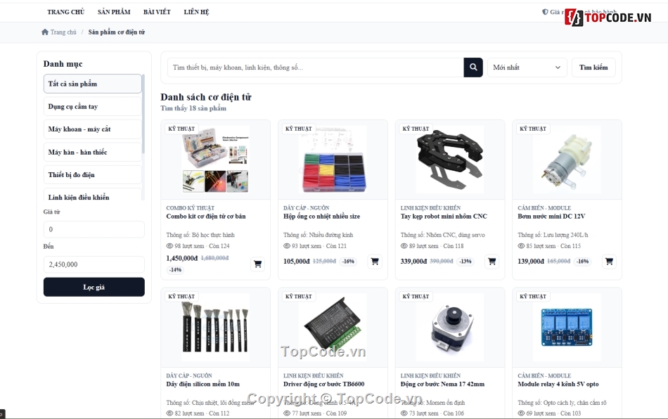 điện máy,web bán điện tử,web điện tử